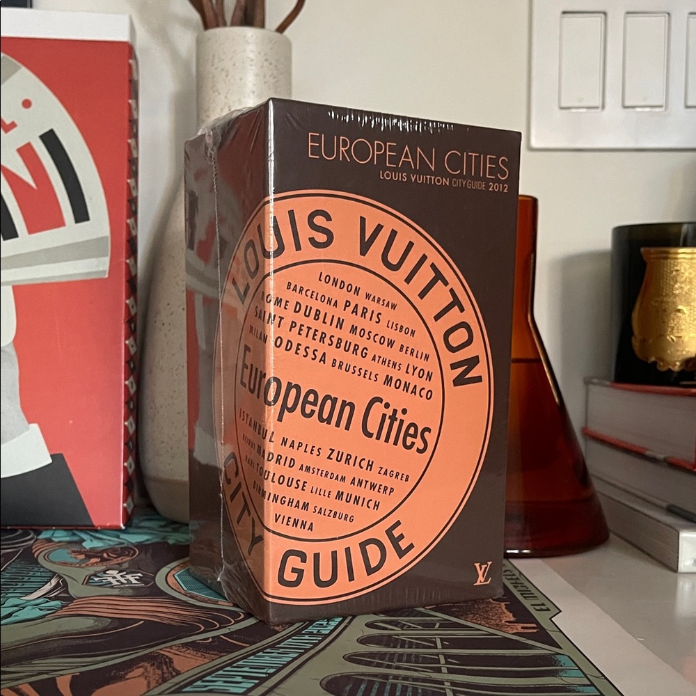 Louis Vuitton European Cities Guide in Orange and Black 2012, coffee table book